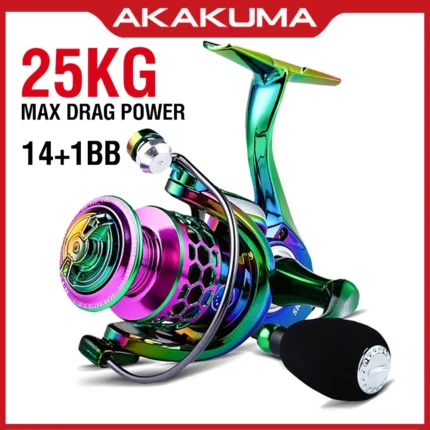Colorful Metal Spinning Reel 1000-6000 Long Casting Fishing Reel Gapless Black Fishing Reel 5.0 High Speed