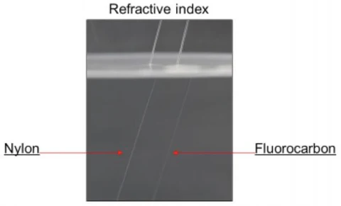 Braided line vs fluorocarbon underwater visibility