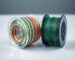 Macro view of JOSBY 12 strand braided fishing line showing the dense weave.